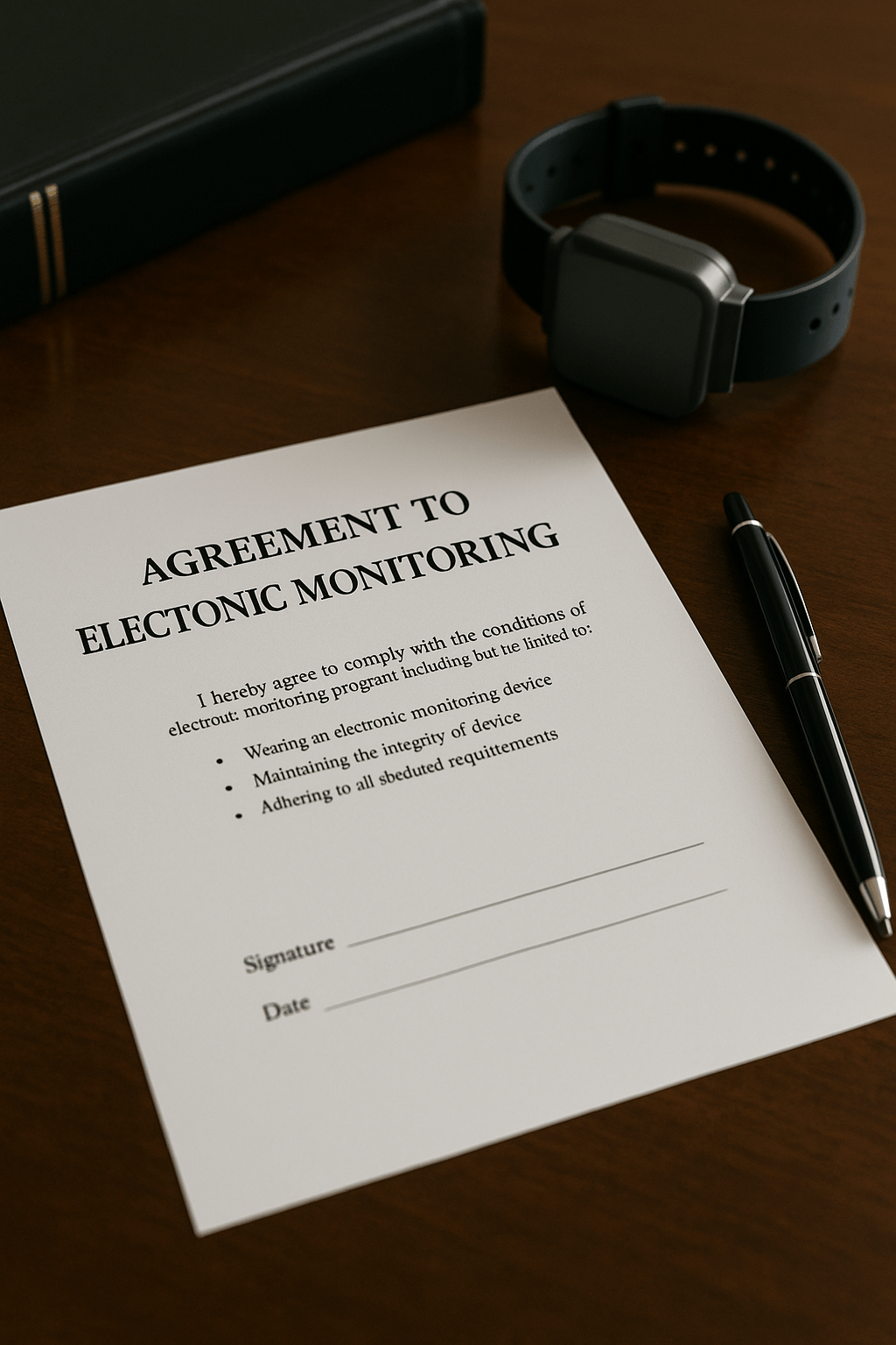 lettre d’accord pour bracelet électronique